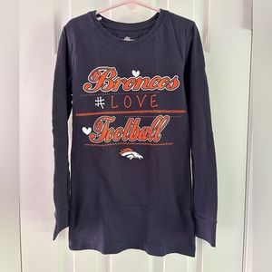 NFL Denver Broncos Long Sleeve Tee 7/8